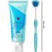 Oral Hygiene Brush & Tongue Cleaning Gel Set - Perfect Mother's Day Gift for Fresh Breath & Oral Health - BXA577 Himmelblau - Buy Online on GoSupps.com