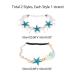 PandaHall Seashell Headband - 2 Strand Mermaid Sea Star Hairbands for Boho Wedding - Buy Online on GoSupps.com
