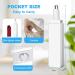 Acwoo Professional Nose Hair Trimmer for Men - Painless Ear & Nose Hair Remover with LED Light - Battery Operated (White) - Buy Online on GoSupps.com