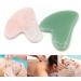 Gua Sha Facial Tool - Natural Jade Stone Guasha Board for SPA & Acupuncture Therapy | Trigger Point Treatment Scraper (Green - Buy Online on GoSupps.com