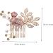 Didiseaon Flower Hair Accessories Rhinestone Headpiece Bridal Headpiece Rhinestone Hair Comb Jeweled Hair Combs Pearl Hair Comb Wedding Gold Hair Comb Clip Tiara Crystal Set Pink Bride - Buy Online on GoSupps.com
