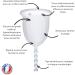 So Cup Menstrual Cup - Made in France | Size L Kit: 100% Medical Silicone Sterilizer User Manual & Storage Bag | Eco-Friendly Menstrual Solution - Buy Online on GoSupps.com