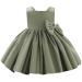 Baby Clothes for Toddler Bridesmaid Flower Girl Dress Princess Sleeveless Bowknot Tutu Christening Wedding Pageant Birthday Party Prom Gown 12-18 Months 01 Green