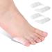Haofy toe spreader silicone small toe separator toe protection for overlapping toes blow sloosen 4 pcs gel toe spreader small toe correction relief small toe pressure and pain