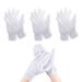 3 pairs white gloves cotton gloves fire protection cotton gloves padded gloves gloves Gentleman white neurodermatitis gloves to protect against burns