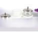Crystal Nail Art Dappen Dappen Dish With Lid Nail Glass Crystal Nail Art Cup Liquid Dappen Dish Monomer Dish Liquid Dappen Dishes for Acrylic Liquid Styling - Buy Online on GoSupps.com