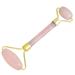 Rockcloud Rose Quartz Natural Crystal Stone Roller Massager for Anti-Aging Wrinkle Healing & Neck Therapy - Double Face & Neck Skincare Tool - Buy Online on GoSupps.com