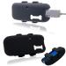 Silicone cover compatible for tractive gps dog tracker waterproof rubber accessories cover finder robust permanent safe pet tracker for collar (2 pack black gray)