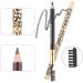 Baluue 2pcs Eyebrow Pen with Brush Eyebrow Pencil Long Lasting Waterproof Eyebrow Makeup Brown #5 1 count (Pack of 1) Marrom 5 - Buy Online on GoSupps.com