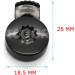 Hole Cord Lock Stopper spring buckle Cord Locks Toggles 200pcs/pack Cord Lock Toggle Stopper Plastic Toggle Clip Black 26mm*18mm*6mm - Buy Online on GoSupps.com