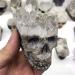 1pc Natural Clear White Quartz raw Crystal Cluster Stone Carved Skulls Obelisk