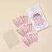 XL Square Shape Nude Press-On Nails with Rhinestones - Glamorous Glitter Extra Long Full Cover Acrylic Nails (24 Pcs - Buy Online on GoSupps.com
