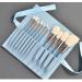 Elegant temperament type 11 blue and white wind chimes makeup brush set powder blush eyeshadow makeup brush makeup tools manufacturers in stock (Blue brush bag)