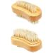 Wooden Nail Brushes Cleaning Bristle Nail Brushes Manicure Pedicure Nail Scrubber for Fingernail Toenail - Buy Online on GoSupps.com