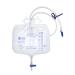 1pc Urinary Drainage Bag 2000ml Urine Drainage Bag with Anti-Reflux Chamber Urine Collection Bag Drain Bag 48" Drainage Tube Clips and Hanging Hook 1pc 2000ml