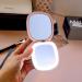 Fancii Mila Compact Rechargeable Makeup Mirror with Natural LED Lights - 1x/10x Magnifying, Portable Lighted Hand Mirror for Travel and Purses - Indigo Magic - Buy Online on GoSupps.com
