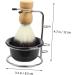 Fomiyes Men's Shaving Set: Foam Shell Razor Cup & Brush Stand - Travel-Friendly Black 12x8.5cm - Buy Online on GoSupps.com