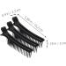 FRCOLOR 6 Pieces Hairdressing Salon Clip Makeup Hairdressing Hair Clips Hairdressing Clip Flat Hair Clips Hair Styling Hair Pins Bill Clips Hair Cutting Clips Main Accessories Hairdressing Clip Shape 14.20X3.00X2.30CM black - Buy Online on GoSupps.com