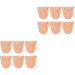 Beaupretty 6 Pairs Toe Protector Toe Caps Breathable Toe Covers Ballet Toe Cover Cup Condom Toe Sleeves Pointe Shoes Protectors Insoles for Heels Breathable Protector Pad Sebs Feet As Shownx2pcs 10x9cmx2pcs