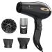 Wazor 1875W Fast Drying and Professional Salon Hair Dryer with Diffuser & Comb & 2 Concentrator Nozzles (Black)