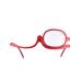 Eye Makeup Glasses  Magnifying Makeup Glasses Single Lens  Make Reader Ladies Eyes Makeup Glasses Rotating Eye Essential Tool 150 + red