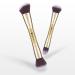 DUcare Duo End Makeup Brushes Set - Foundation, Powder, Contour Tools | Synthetic Cosmetic Brushes 2Pcs D01 - Buy Online on GoSupps.com