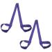 2pcs Yoga Mat Strap Adjustable Yoga Mat Holder Sling for Carrying Mats & Stretching Strap in Exercise Purple