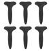 jojofuny Lot de 6 Peignes Sourcils en Silicone Noirs R utilisables Brosse Sourcils pour Femmes et Filles Outil de Maquillage L ger pour Entretien Quotidien et Coiffage Naturel