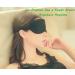 100% Mulberry Silk Eye Mask with Adjustable Strap for Deep Sleep - Black - Buy Online on GoSupps.com
