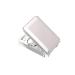 Optometry lens container contact lens container box contact lens container 3D jewelry model simple portable contact lens box Cute simple storage contact lens box (color: pink) (color: silver