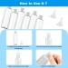 Buzifu 6-Piece Travel Bottle Set - 100ml Plastic Bottles for Air Travel | Transparent Cosmetic Containers with Funnels for Shampoo Lotion & Shower Gel - Buy Online on GoSupps.com