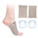 Doact 2 pairs of arch support insoles fits for flat feet and plantar fascitis ortheses arch pads for women and men gel high cushion insert unit size