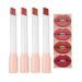 HADAVAKA Matte Lipstick 4 Shades - Moisturizing and Velvety Set Long-Lasting Waterproof with Nourishing Heart (A)