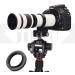 JINTU 420-1600mm 800mm f/8.3 Manual Telephoto Lens + T-Mount for Canon EOS DSLR Cameras - Compatible with 4000D, 2000D, 1200D, T7i, T6i, SL2, 80D, 77D, and More - White - Buy Online on GoSupps.com