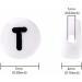 Bxwoum 100PCS White Round Acrylic Letter Beads for Jewelry Making - DIY Bracelets, Necklaces, Key Chains - 4x7mm - Letter T Beads - Buy Online on GoSupps.com