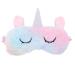 1pc Unicorn Eye Patch Unicorn Light Blocking Sleeping Blindfold Mask Lovely Eyeshade Sleep Mask Meditation Eye Cover Eye Rest Shade Cute Girl Heart Plush Facial Mask Travel 1 Count (Pack of 1) Colorful