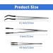 TAMOSH 3 Pack Non-Marring Tweezers - Silicone & Rubber Tips for Precision Lab Work | Curved & Flat Tweezers Ideal for Crafts & Electronics - Buy Online on GoSupps.com