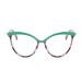 laureles Computer Cat Readers Blue Light Blocking Reading Glasses Women Clear Lens Magnifying Eyeglasses Green Leopard 1.5 x