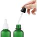 Zeoabsy 6-Pack 10ml Frosted Green Glass Pipette Bottles | Essential Oils & Aromatherapy Drip Bottles - Locking Pipette Ring - Empty Clear Glass - Buy Online on GoSupps.com