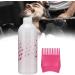 Hair Oil Applicator Brush Hair Dye Bottle 170ml with Comb Teeth for Professional Salon or Home Use (Rose Red) - Buy Online on GoSupps.com