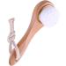 Facial Cleansing Brush Manual Face Brush Bamboo Charcoal Bristles Wooden Handle for Washing Face Deep Pore Exfoliation Wash Makeup Massaging Brush - Buy Online on GoSupps.com