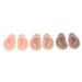 Artificial Ear Model 3 Pairs Human Ear Model Reusable 3 Colors Soft Silicone for Home