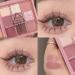 9-Color Pink Rose Shimmer Matte Eyeshadow Palette | High Pigmented Glitter | Waterproof & Long-Lasting | D03 - Buy Online on GoSupps.com