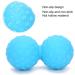 Double Massage Balls for Myofascial Relaxation | Peanut-Shaped Lacrosse Roller for Back Neck Foot & Shoulder - Blue - Buy Online on GoSupps.com