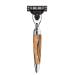 M HLE wet razor - Stylo series - compatible with Gillette blades - hammered beech
