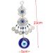 ABOOFAN Home Decor Glazed Eye Pendant Glass Charms Family Protection Charm Wall Hanging Ornaments Household As Shown 23X5cm - Buy Online on GoSupps.com