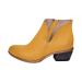 Winter And Autumn Fashion New Boots for Women, Slim Zipper Low Heel Ankle Boots, Casual Solid Color Cowboy Boots, Comfortable Simplicity Round Toe Western Boots, Winter Boots Knight Boots Work Boots