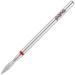 PANA 3/32” Diamond Nail Drill Bit (Fine Grit) - Professional Cuticle Nail Drill Bits for Acrylic Gel Nails Dry Manicure Pedicure Shape Remove Tools (Flame Bit Style 09) Fine Grit Silver - Style 9