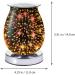 Yule Essential Oil Diffuser - 3D Glass Star Electric Wax Melter Night Light | Touch Control Aroma Lamp for Bedroom & Office (US Plug) | Decorative Fragrance Diffuser in Assorted Colors - Buy Online on GoSupps.com