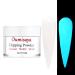 OUMISAYA Glow in the Dark Nail Dip Powder Milky White Colors1OZ(fl.oz) GL062, Fluorescent Nail Dipping Powder Mermaid Shimmery White